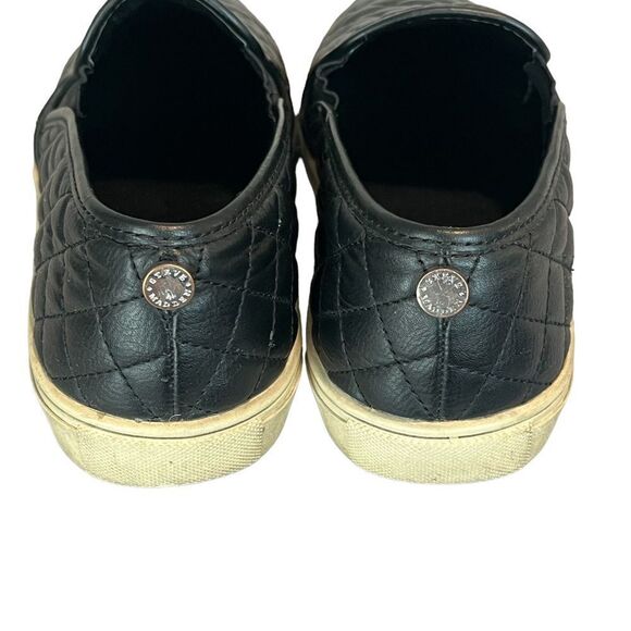 Steve madden Womens Black Quilted Faux Leather Slip On Loafers, Womens Size 9.5 - Picture 5 of 8